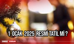 1 Ocak 2025 Resmi Tatil Mi?