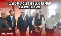 Kuaförler ve Özel Öğrencilerden Anlamlı Buluşma