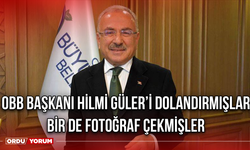 OBB Başkanı Hilmi Güler’i Dolandırmışlar Bir De Fotoğraf Çekmişler