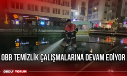 OBB temizlik çalışmalarına devam ediyor