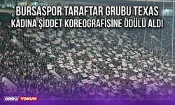 Bursaspor Taraftar Grubu Texas, Kadına Şiddet Koreografisine Ödülü Aldı