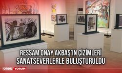 Ressam Onay Akbaş’ın Çizimleri, Sanatseverlerle Buluşturuldu