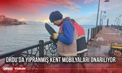 Ordu’da Yıpranmış Kent Mobilyaları Onarılıyor