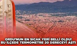 Ordu’nun En Sıcak Yeri Belli Oldu! Bu İlçede Termometre 20 Dereceyi Aştı