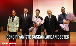 Genç piyaniste Başkanlardan Destek