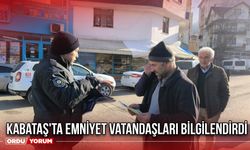 Kabataş'ta Emniyet Vatandaşları Bilgilendirdi