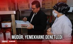 Müdür, Yemekhane Denetledi