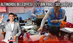 Altınordu Belediyesi, 177 Bin Paket Süt Dağıttı