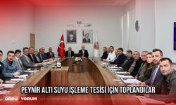 Peynir Altı Suyu İşleme Tesisi İçin Toplandılar