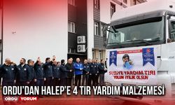 Ordu’dan Halep’e 4 Tır Yardım Malzemesi