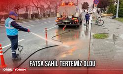 Fatsa Sahil Tertemiz Oldu