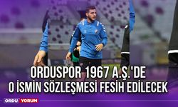 Orduspor 1967 A.Ş.'de O İsmin Sözleşmesi Fesih Edilecek