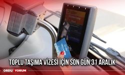 Toplu Taşıma Vizesi İçin Son Gün 31 Aralık