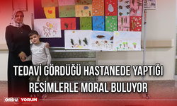 Tedavi Gördüğü Hastanede Yaptığı Resimlerle Moral Buluyor