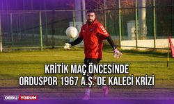 Kritik Maç Öncesinde Orduspor 1967 A.Ş.'de Kaleci Krizi