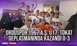 Orduspor 1967 A.Ş. U17, Tokat Deplasmanında Kazandı 0-3