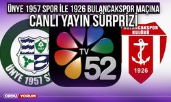 Ünye 1957 Spor ile 1926 Bulancakspor Maçına Canlı Yayın Sürprizi