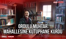 Ordulu Muhtar Mahallesine Kütüphane Kurdu