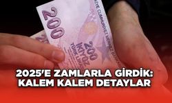 2025'e Zamlarla Girdik: Kalem Kalem Detaylar