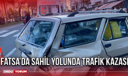 Fatsa’da Sahil Yolunda Trafik Kazası