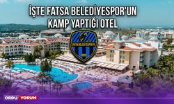 İşte Fatsa Belediyespor'un Kamp Yaptığı Otel