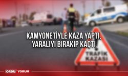 Kamyonetiyle kaza yaptı, yaralıyı bırakıp kaçtı