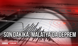 Son Dakika: Malatya'da Deprem