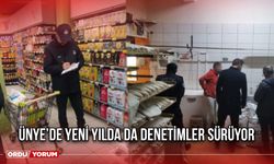 Ünye’de Yeni Yılda da Denetimler Sürüyor