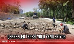 Çerkezler Tepesi Yolu Yenileniyor