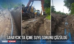Saraycık'ta İçme Suyu Sorunu Çözüldü