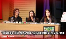 “Münakaşa Değil Münazara” Yarışmasını Fen Lisesi Kazandı
