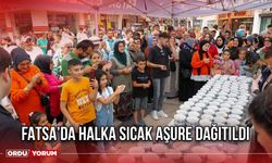 Fatsa’da Halka Sıcak Aşure Dağıtıldı