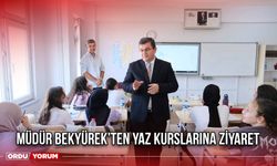 Müdür Bekyürek’ten Yaz Kurslarına Ziyaret