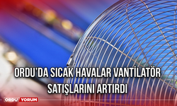 Ordu’da Sıcak Havalar Vantilatör Satışlarını Artırdı