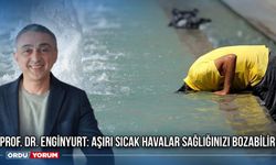 Prof. Dr. Enginyurt: Aşırı Sıcak Havalar Sağlığınızı Bozabilir