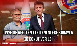Ünye’de Afetten Etkilenenlere Kurayla 30 Konut Verildi