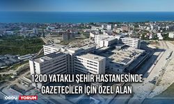 1200 yataklı şehir hastanesinde gazeteciler için özel alan