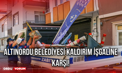 Altınordu Belediyesi Kaldırım İşgaline Karşı!