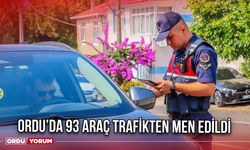 Ordu’da 93 Araç Trafikten Men Edildi
