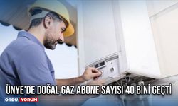 Ünye'de doğal gaz abone sayısı 40 bini geçti