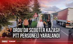 Ordu’da Scooter Kazası! PTT Personeli Yaralandı