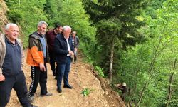 Gölköy’de Heyelan Sonrası Sahaya İndiler