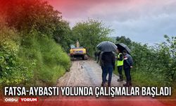 Fatsa-Aybastı Yolunda Çalışmalar Başladı