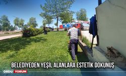 Belediyeden Yeşil Alanlara Estetik Dokunuş