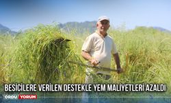 Besicilere Verilen Destekle Yem Maliyetleri Azaldı
