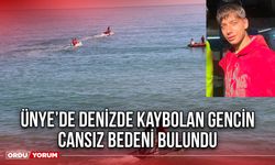 Ünye’de Denizde Kaybolan Gencin Cansız Bedeni Bulundu