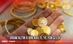 Gram Altın 6 Bin 445 TL’ye Yükseldi