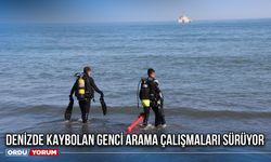 Denizde Kaybolan Genci Arama Çalışmaları Sürüyor