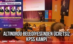 Altınordu Belediyesi’nden Ücretsiz KPSS Kampı