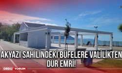Akyazı Sahilindeki Büfelere Valilikten Dur Emri!